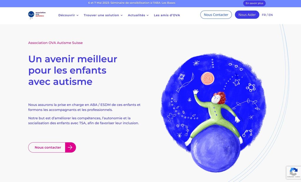 association ova autisme suisse portfolio agence digitale 1