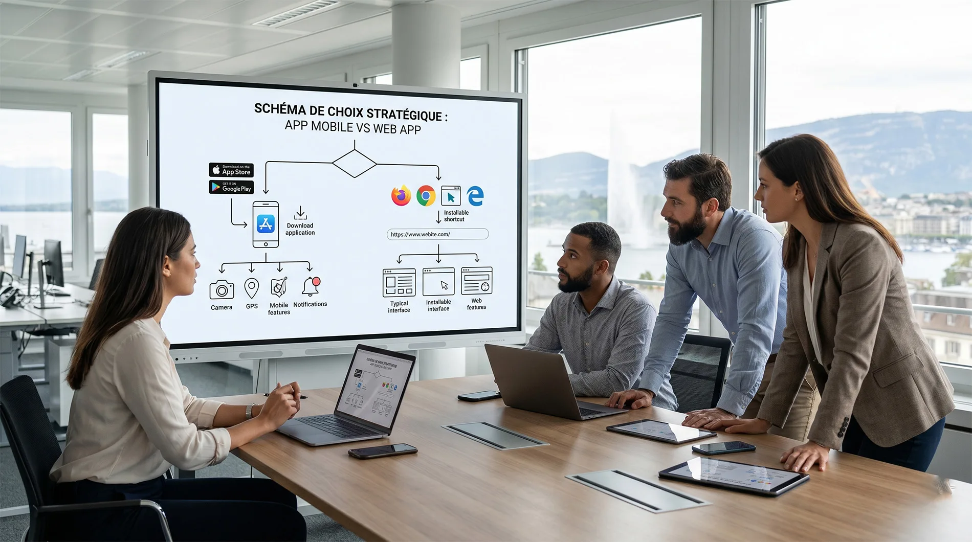 App mobile ou web app ? Guide de choix pour PMEs romandes